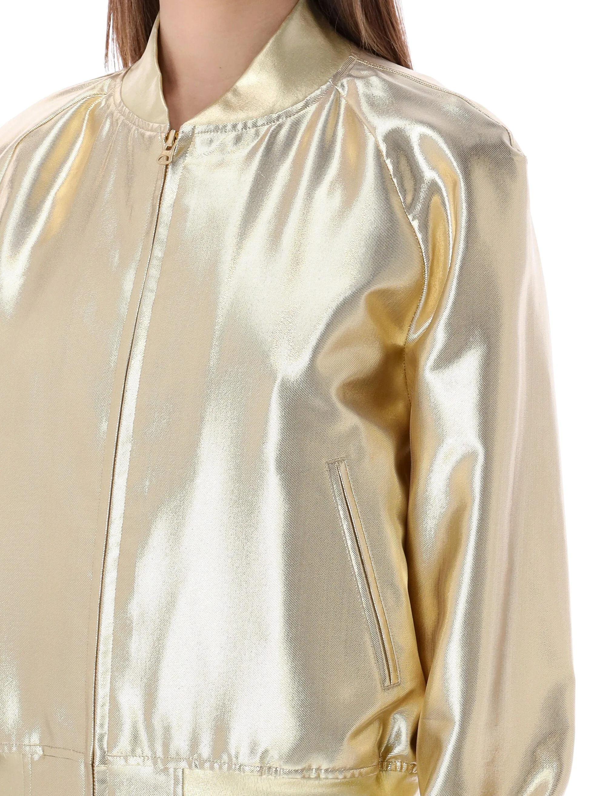 Junya Watanabe Metallic Effect Bomber Jacket