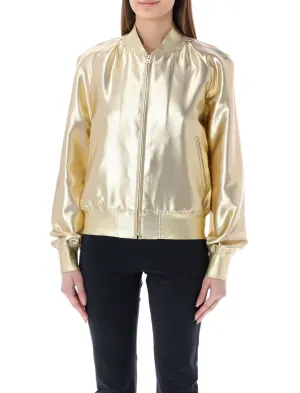 Junya Watanabe Metallic Effect Bomber Jacket