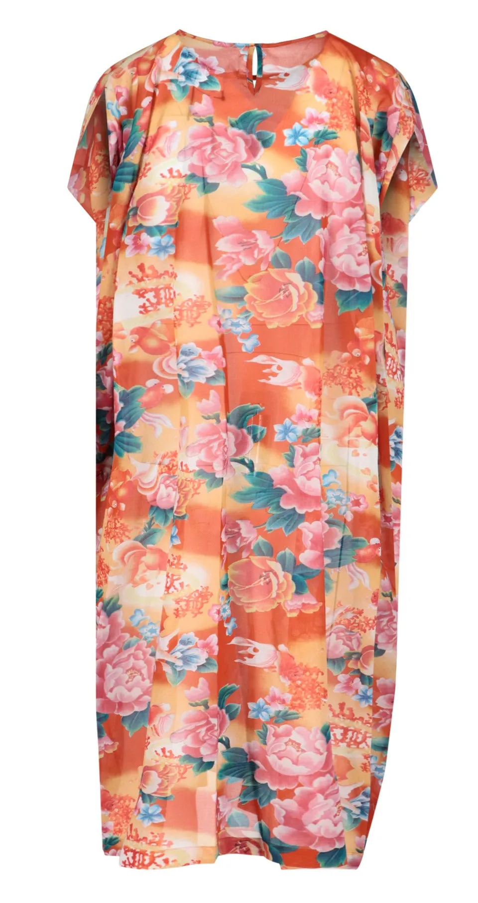 Junya Watanabe Oversize Semi-Sheer Floral Dress
