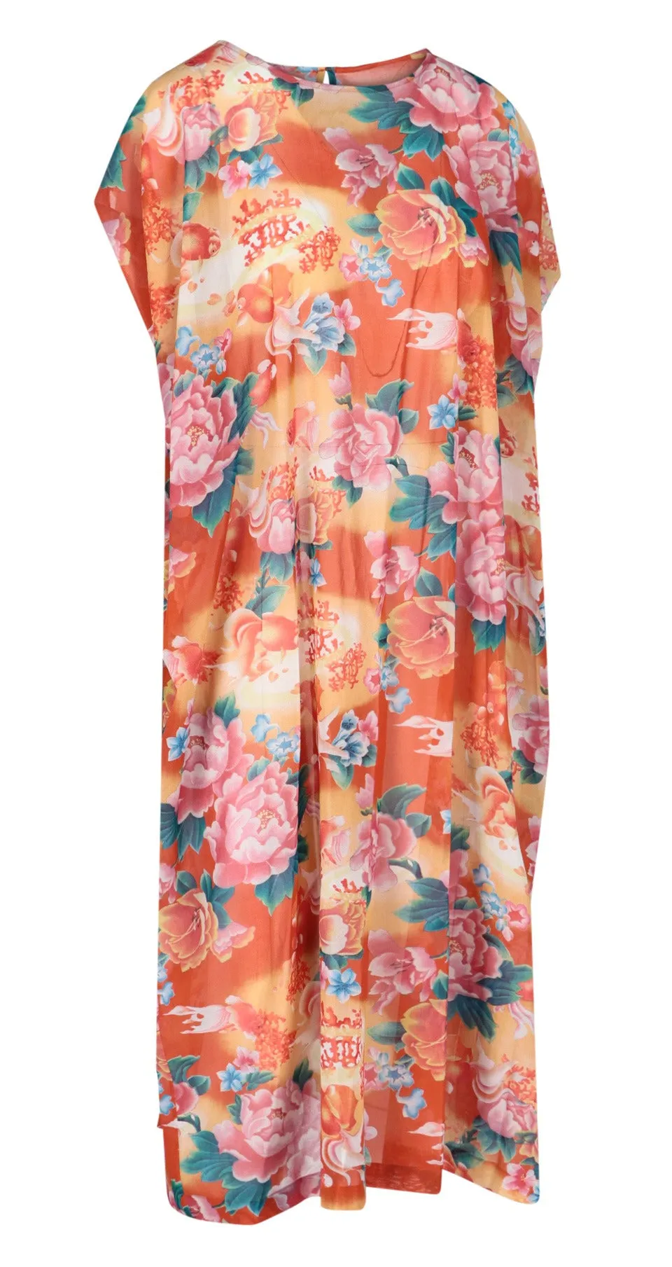 Junya Watanabe Oversize Semi-Sheer Floral Dress