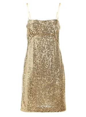 Just Cavalli Embellished Spaghetti-Strap Mini Dress