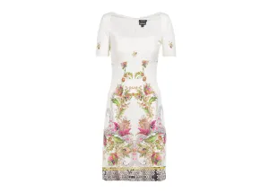 Just Cavalli Floral Print Short-Sleeved Dress