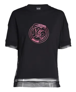 Just Cavalli Graphic Print Crewneck T-Shirt