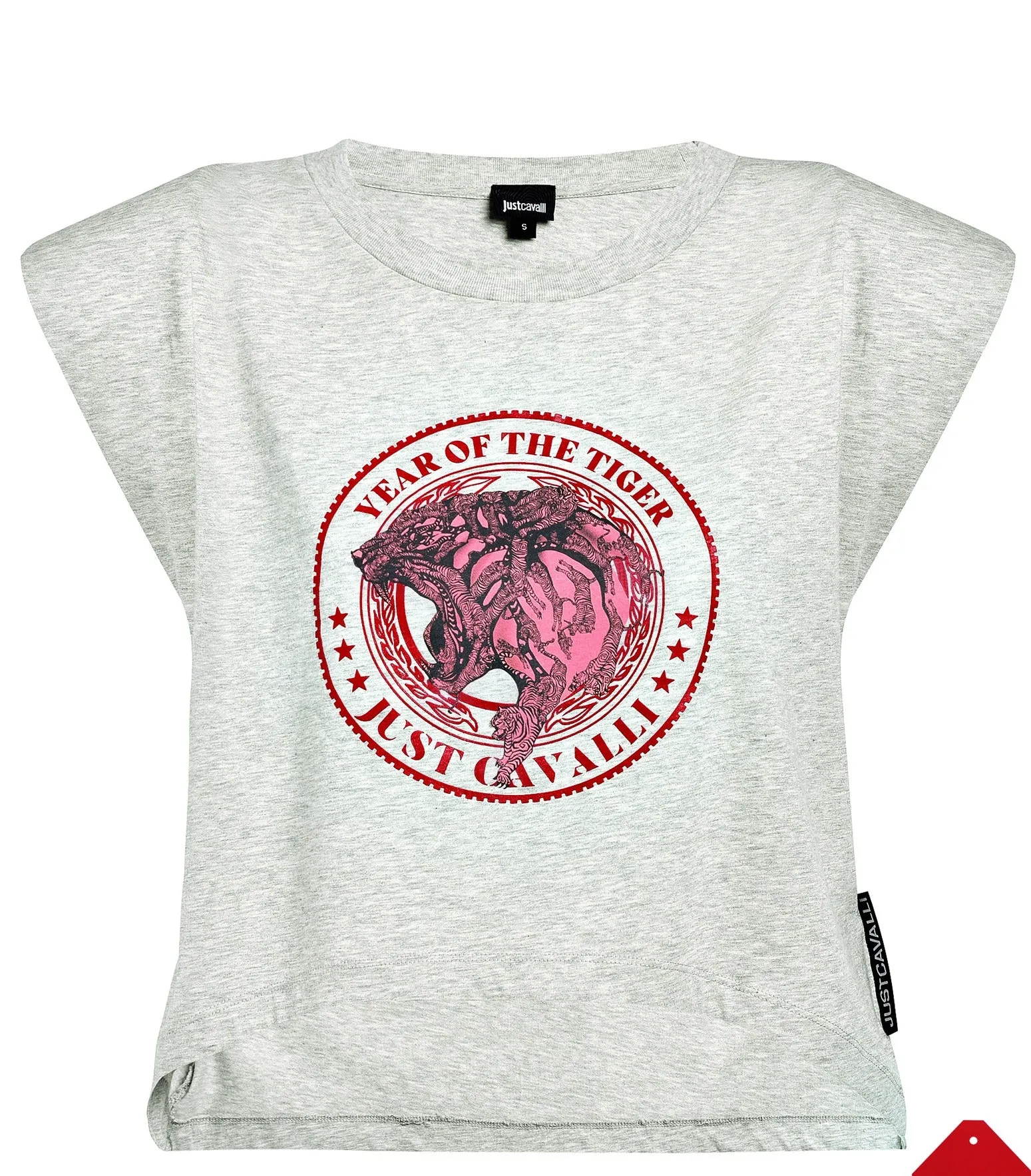 Just Cavalli Graphic Print Crewneck T-Shirt