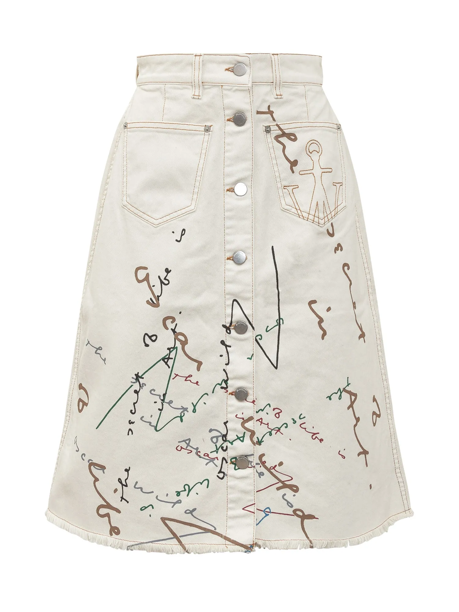 JW Anderson Oscar Wilde Capsule A-Line Patch Pocket Skirt