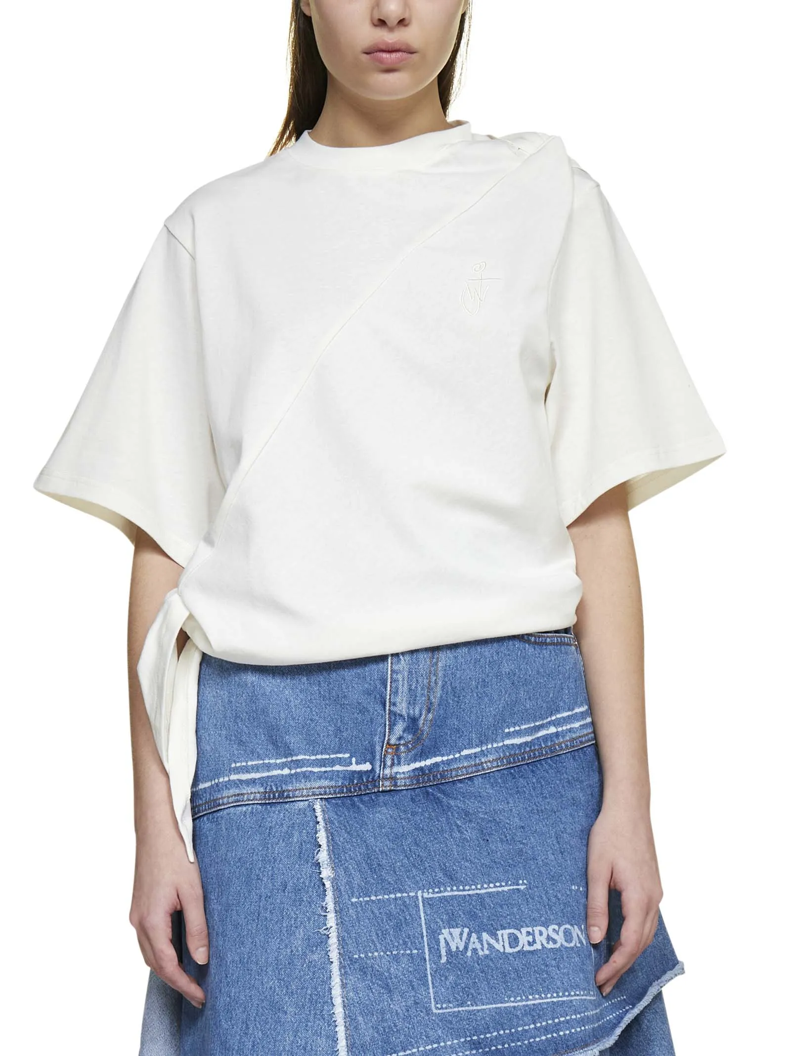 JW Anderson Side Tie Crewneck Top