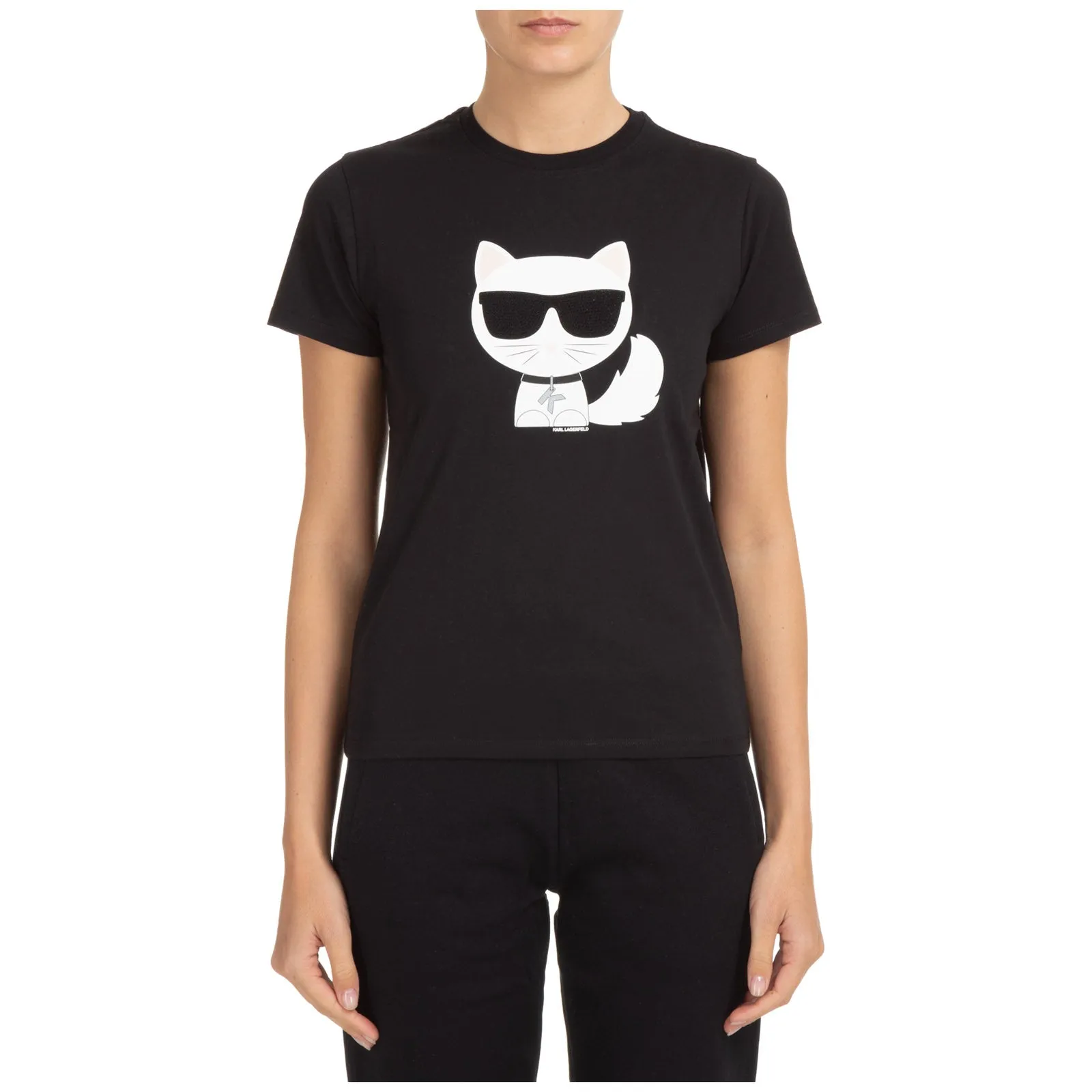 Karl Lagerfeld Ikonik Choupette Printed T-Shirt