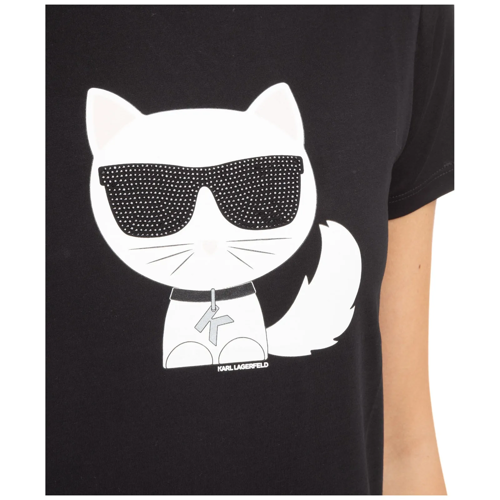 Karl Lagerfeld Ikonik Choupette Printed T-Shirt