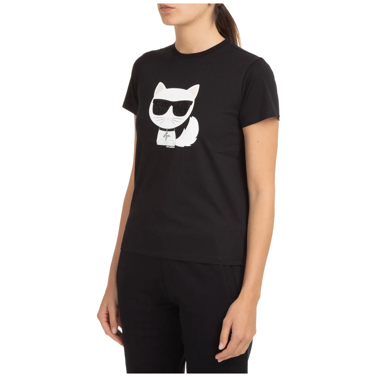 Karl Lagerfeld Ikonik Choupette Printed T-Shirt