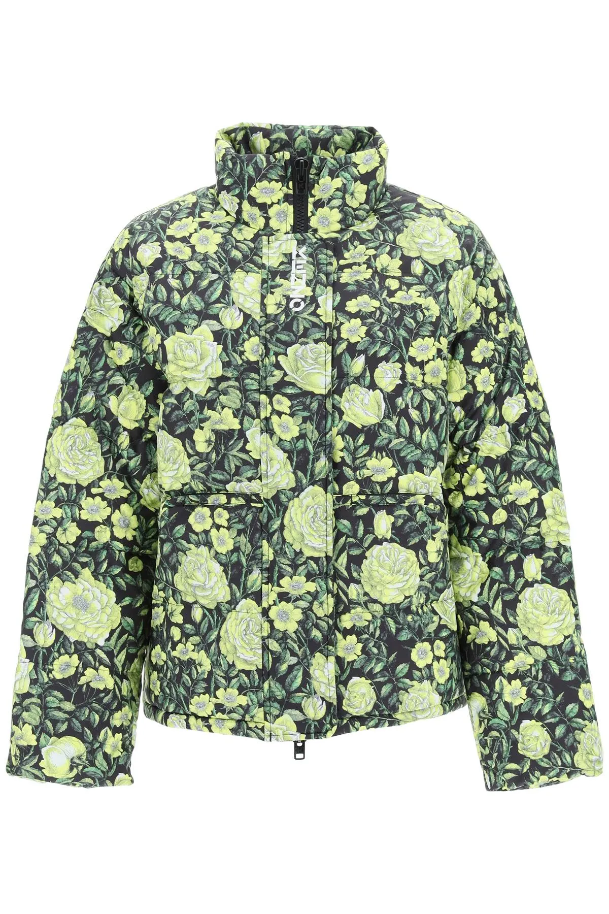 Kenzo Botanical Rose Printed Puffer Jacket