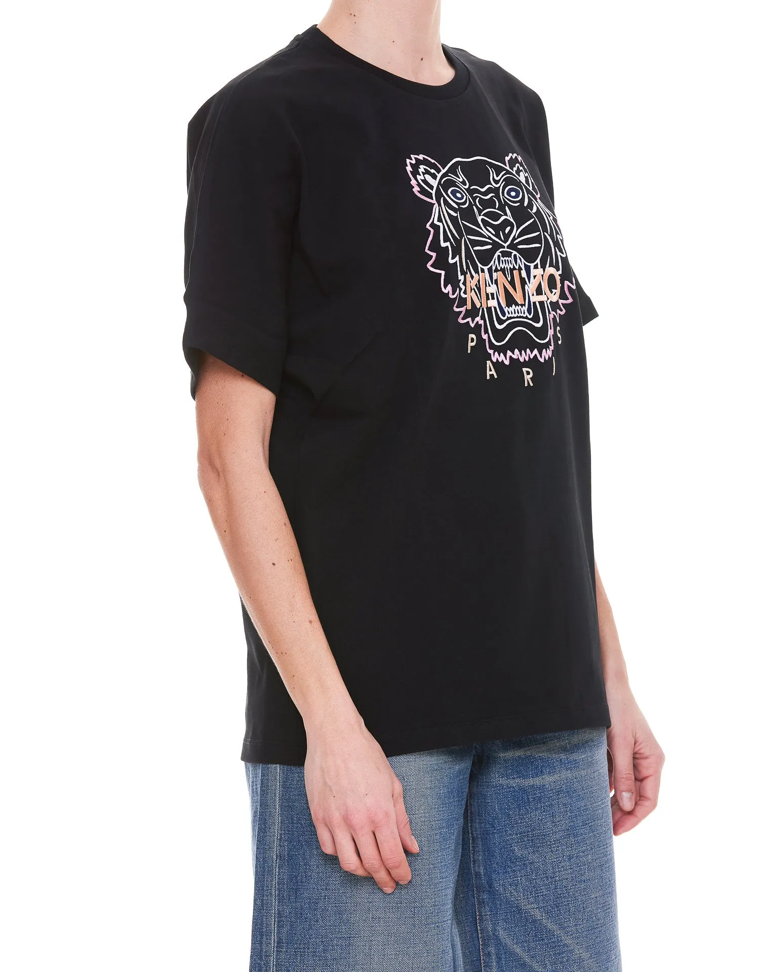 Kenzo Embroidered-logo Round Neck T-Shirt