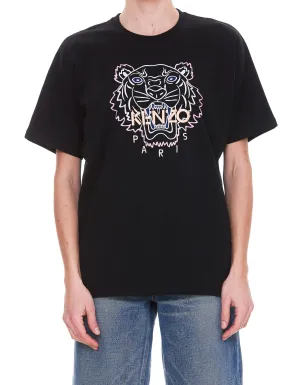 Kenzo Embroidered-logo Round Neck T-Shirt