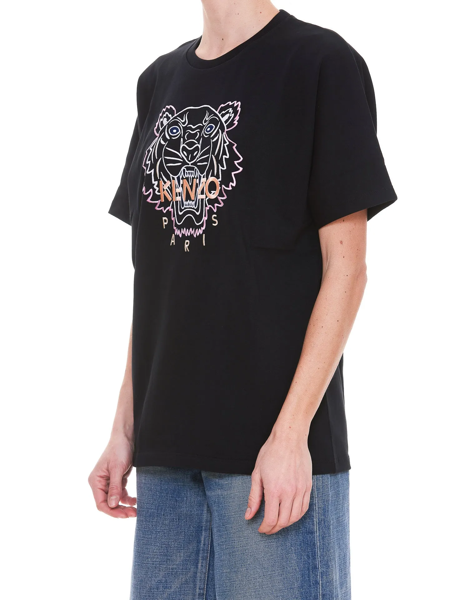 Kenzo Embroidered-logo Round Neck T-Shirt