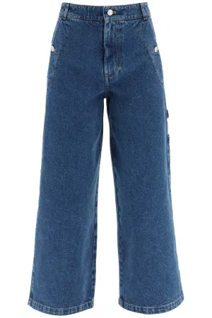 Kenzo High-Waisted Wide Leg Cropped Jeans