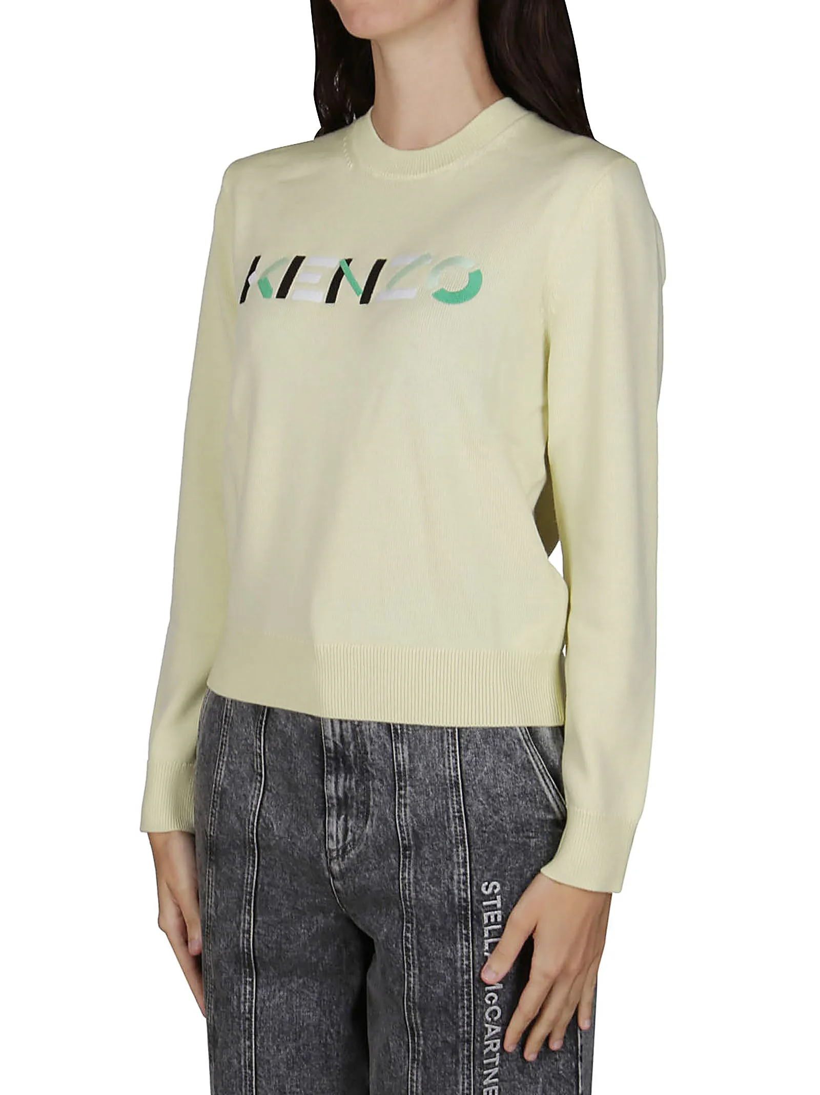 Kenzo Logo Embroidered Knit Jumper