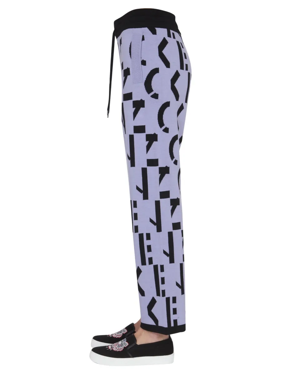 Kenzo Monogram Drawstring Pants