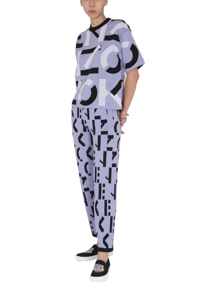 Kenzo Monogram Drawstring Pants