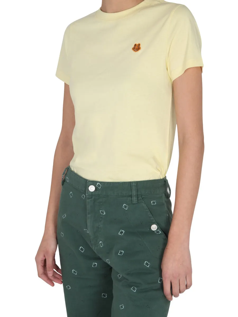 Kenzo Tiger Patch Crewneck T-Shirt