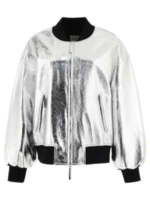 Khaite Cici Zip-Up Long Sleeved Bomber Jacket