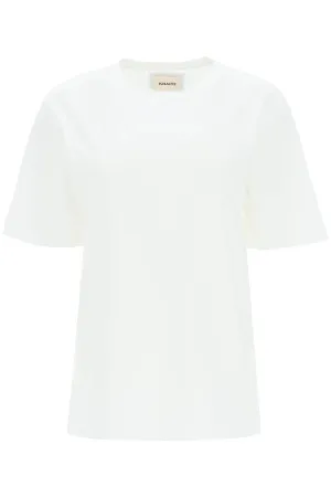 Khaite Mae Logo Patched Crewneck T-Shirt