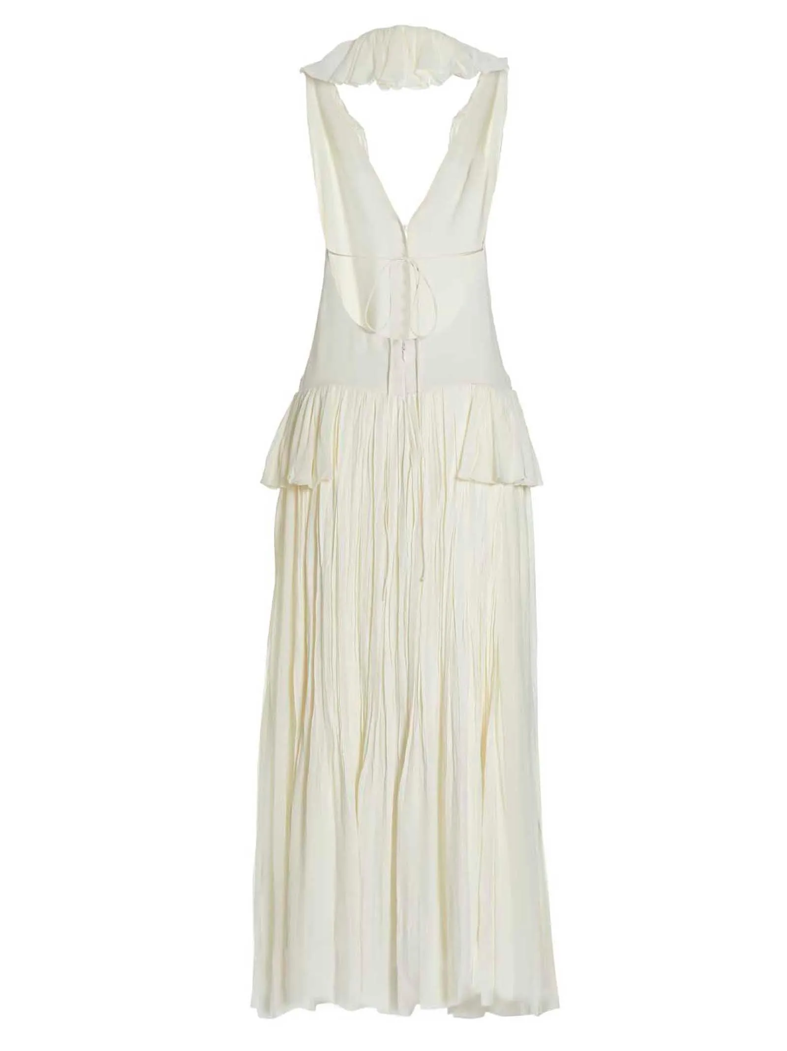 Khaite Maryam Sleeveless V-Neck Midi Dress