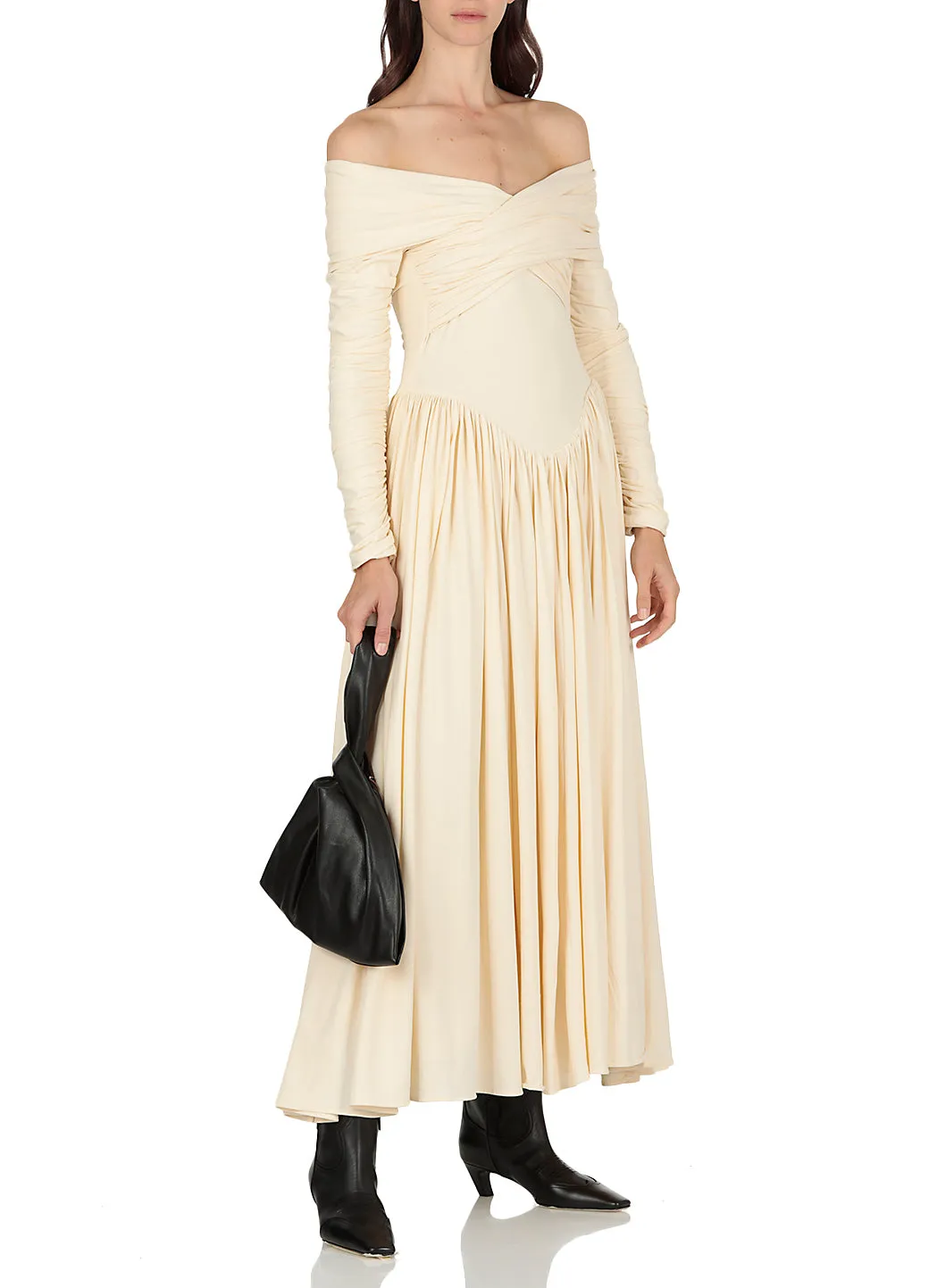 Khaite Ruched-Detail Maxi Dress