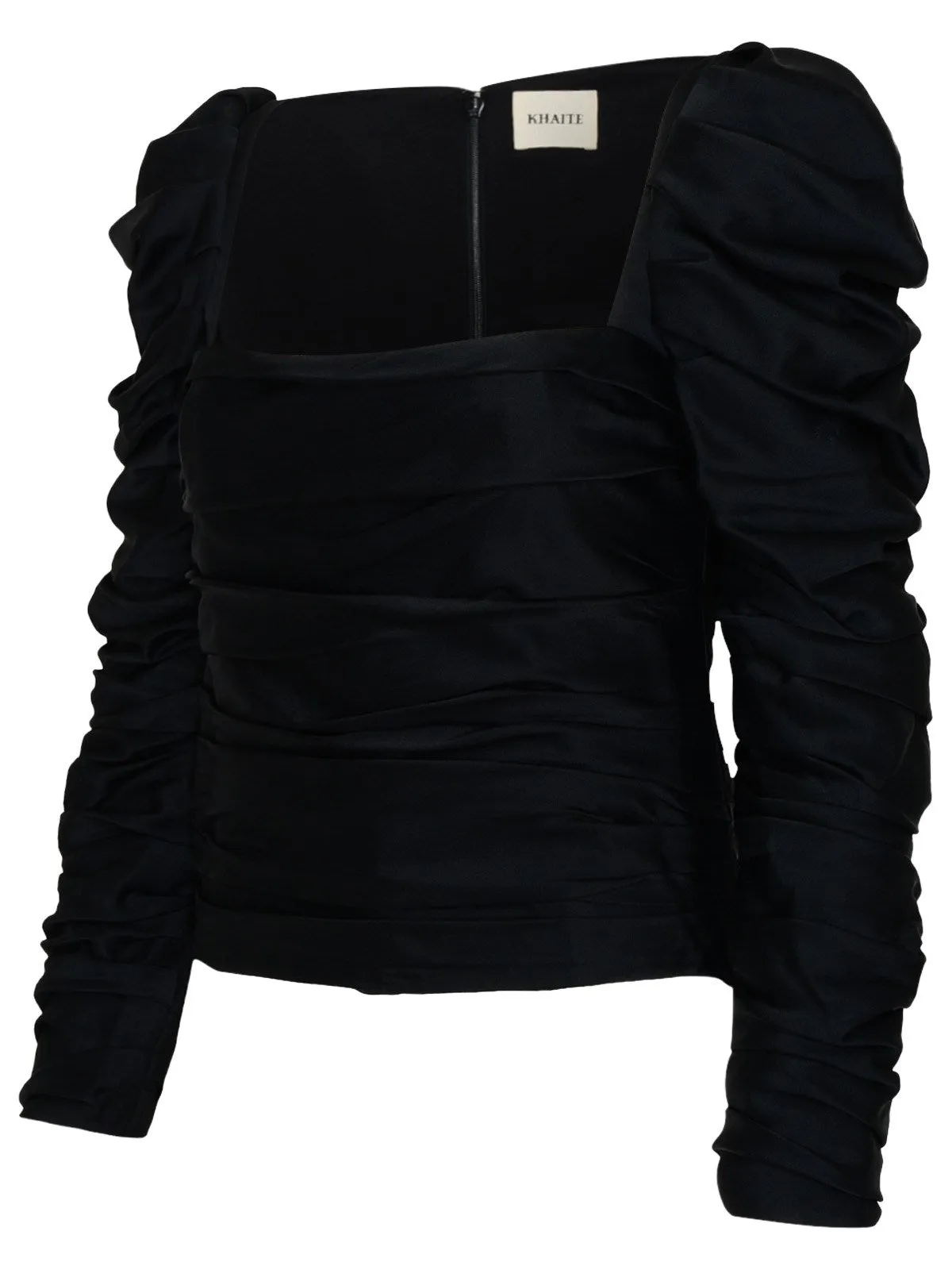 Khaite Shawna Puff-Sleeved Top