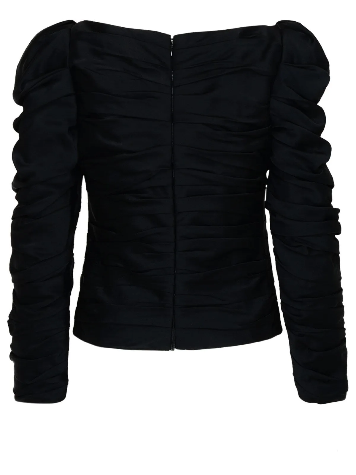 Khaite Shawna Puff-Sleeved Top