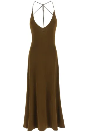 Khaite Strapped Sleeveless Midi Dress