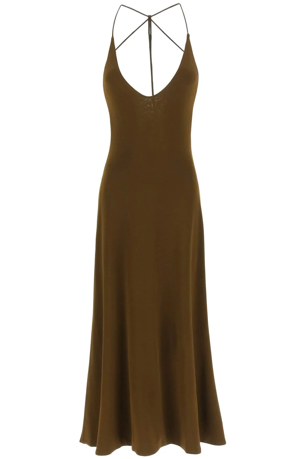 Khaite Strapped Sleeveless Midi Dress