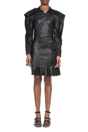 Koch Ruffled Bat Sleeved Dress