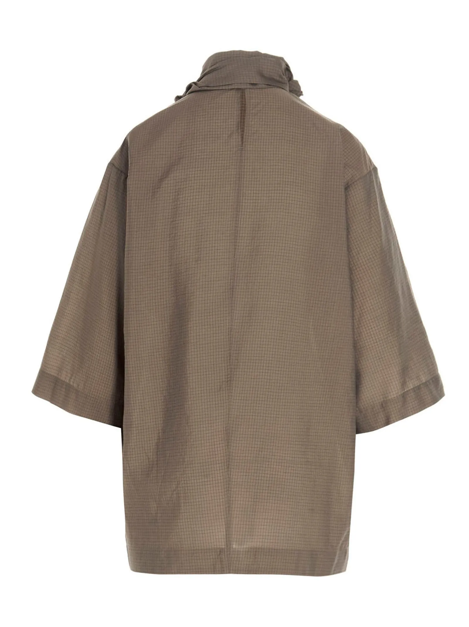 Lemaire Knotted High-Neck Short Sleeved Top