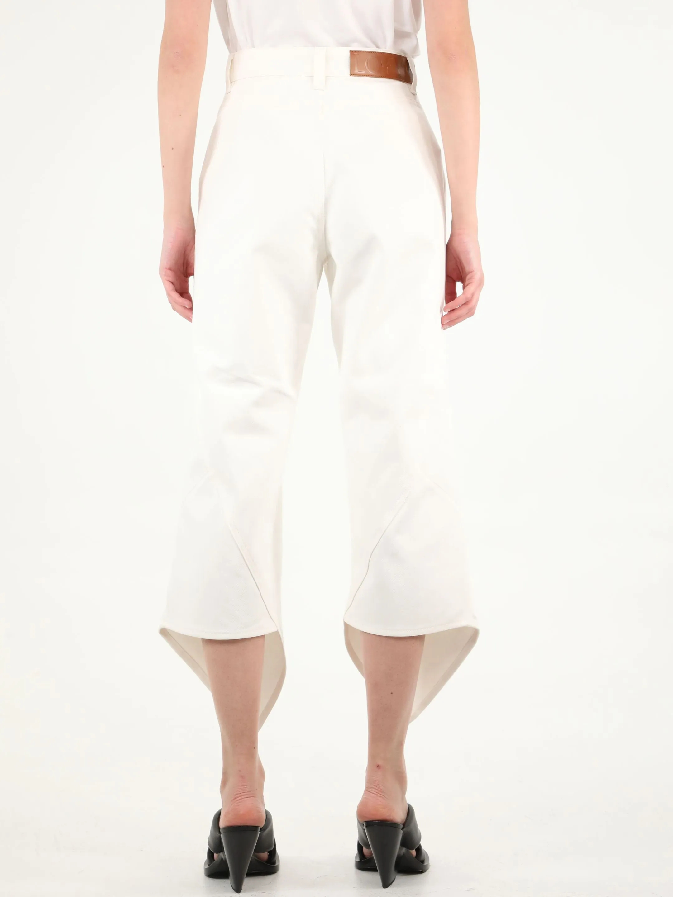 Loewe Cropped Curved Jeans