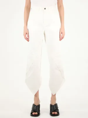 Loewe Cropped Curved Jeans