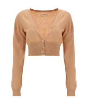 Loulou Studio Batiki Ribbed Knit Cropped Cardigan