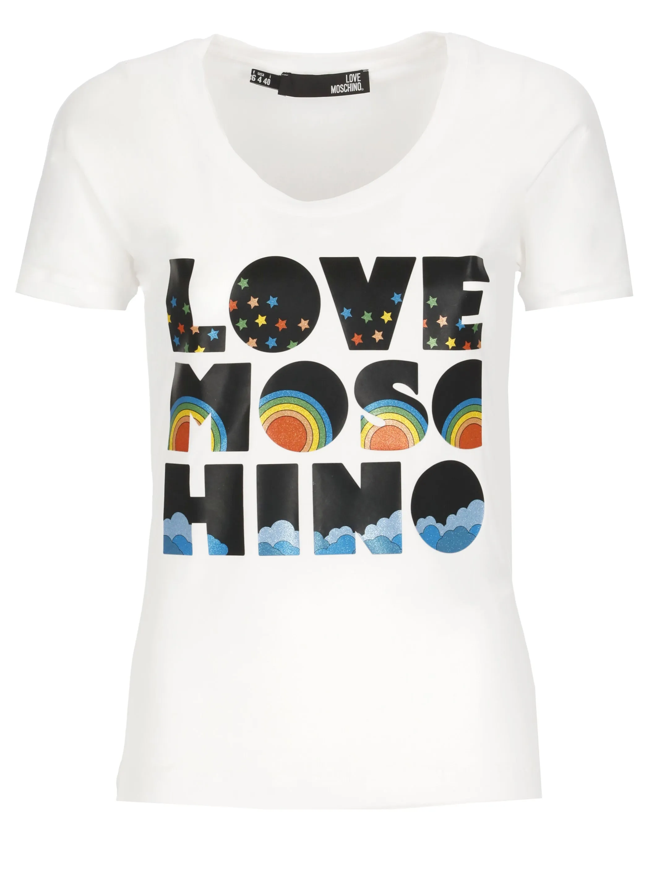 Love Moschino Logo Printed Crewneck T-Shirt