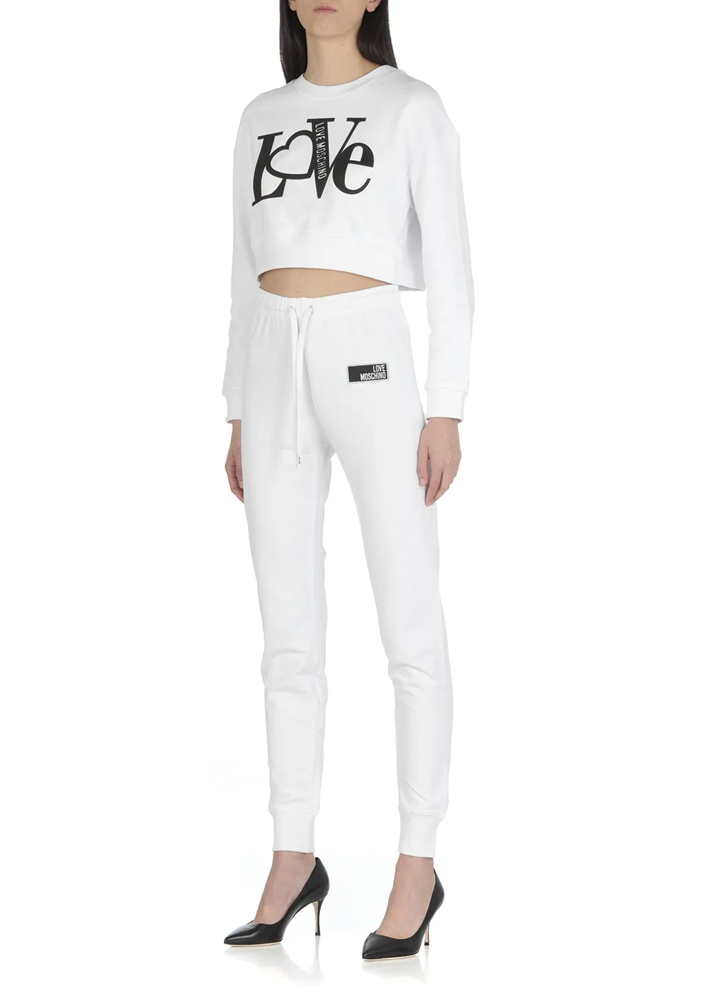 Love Moschino Mid Rise Logo Printed Joggers