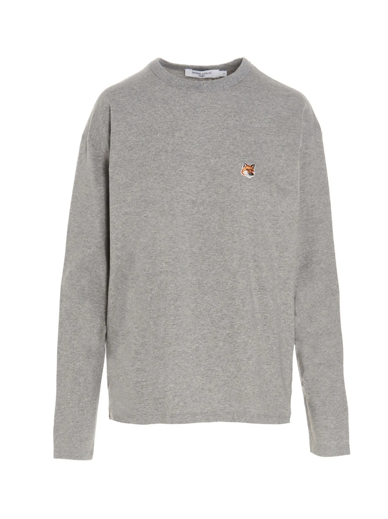 Maison Kitsun Fox Head Patch Long-Sleeved T-Shirt