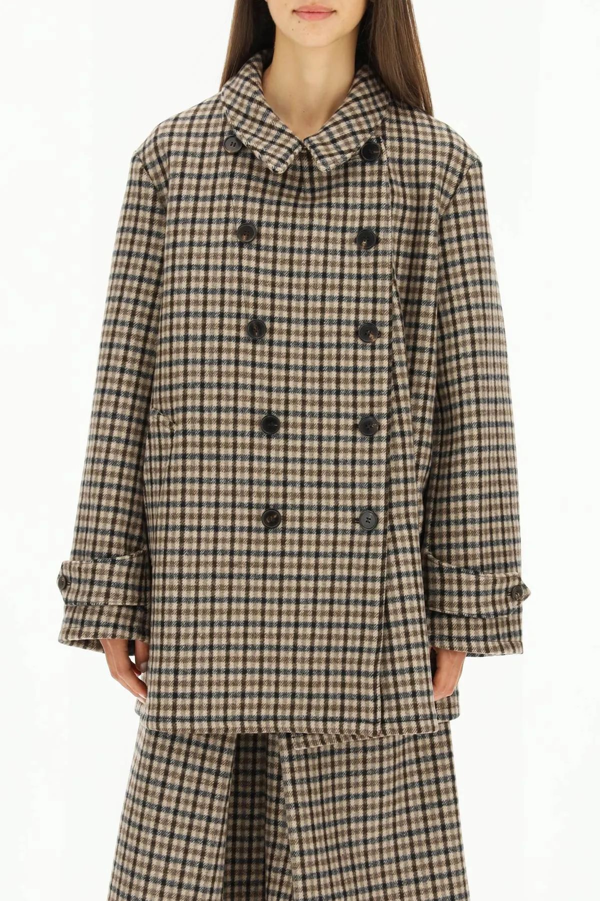 Maison Margiela Checked Double Breasted Jacket