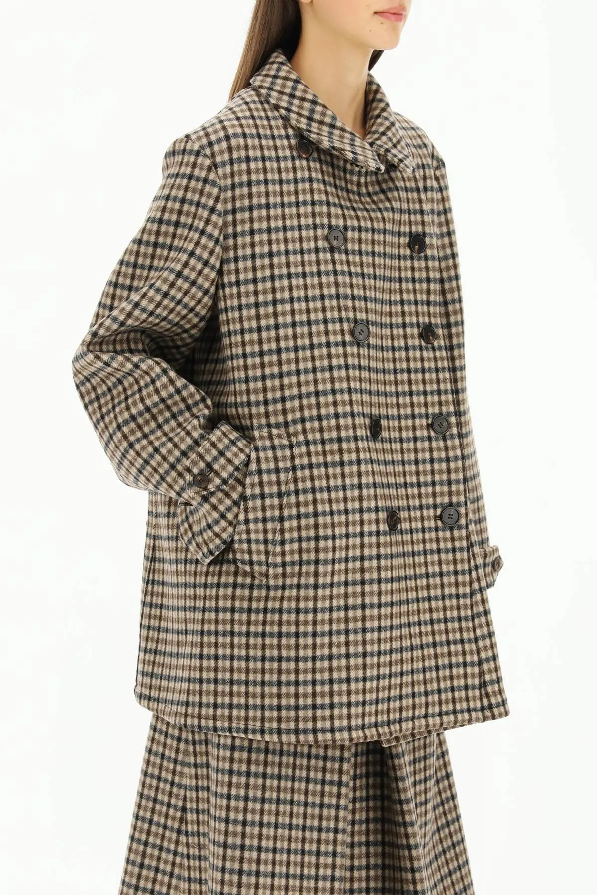Maison Margiela Checked Double Breasted Jacket