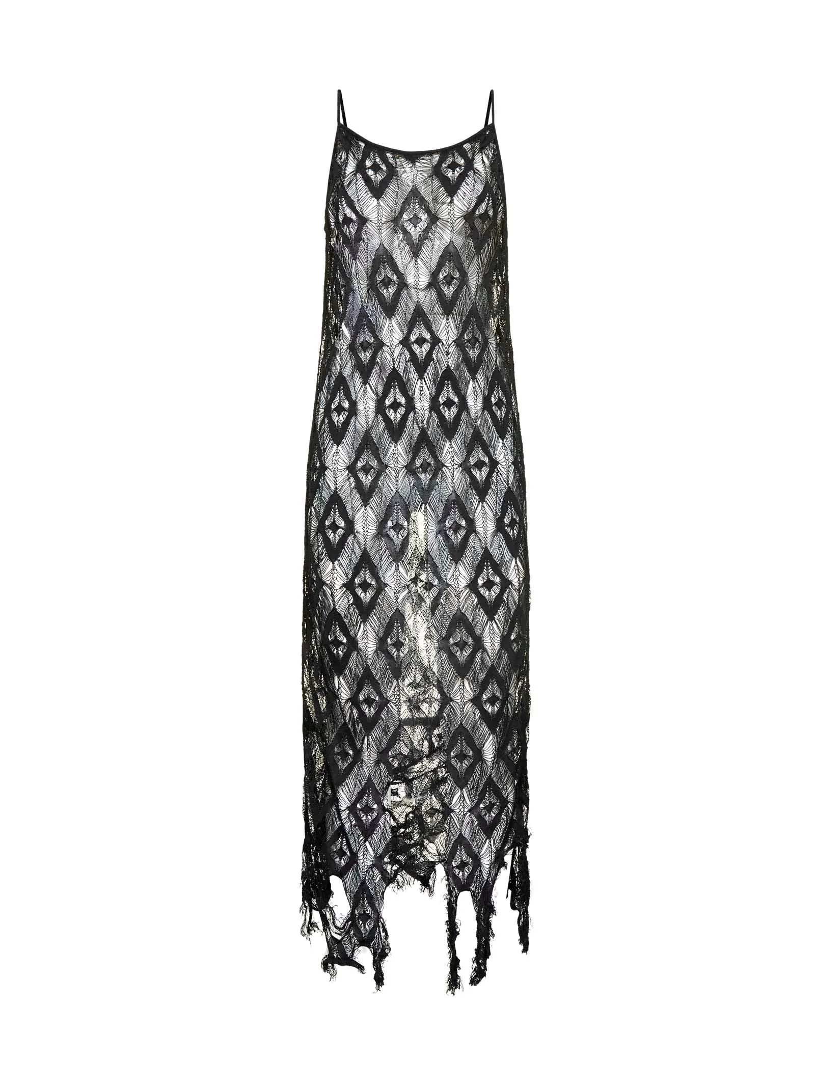 Maison Margiela Distressed Spaghetti Strap Dress