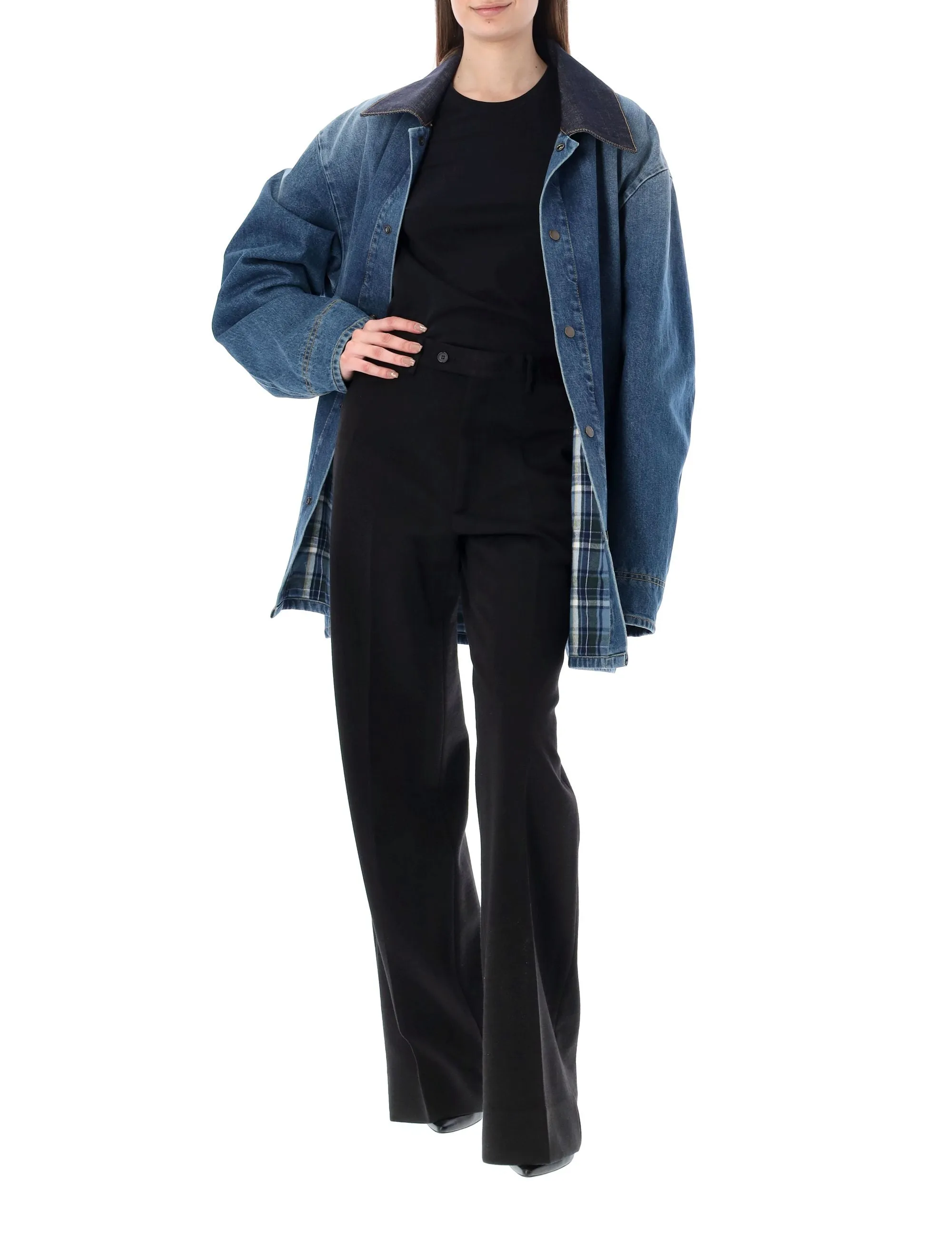 Maison Margiela High-Waisted Wide Leg Trousers