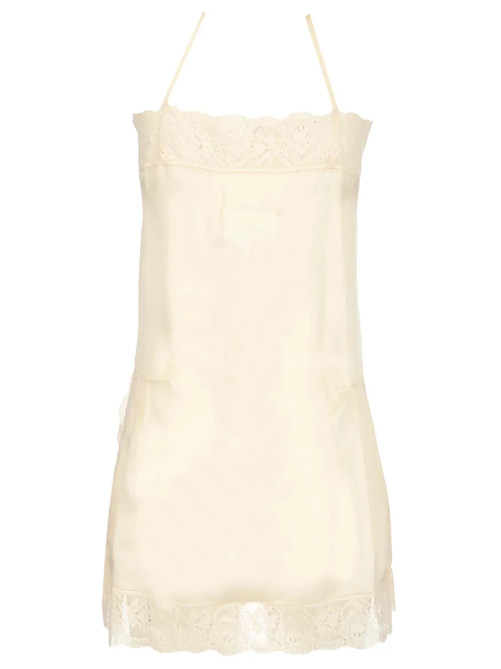 Maison Margiela Lace Spaghetti Strap Mini Dress
