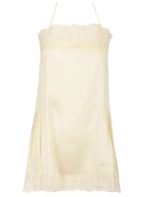 Maison Margiela Lace Spaghetti Strap Mini Dress