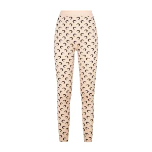 Marine Serre All-Over Crescent Print Leggings