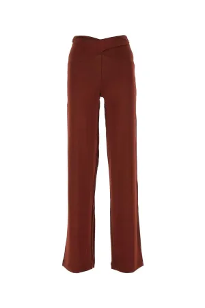 Marine Serre Cross Detailed Wide Lege Trousers