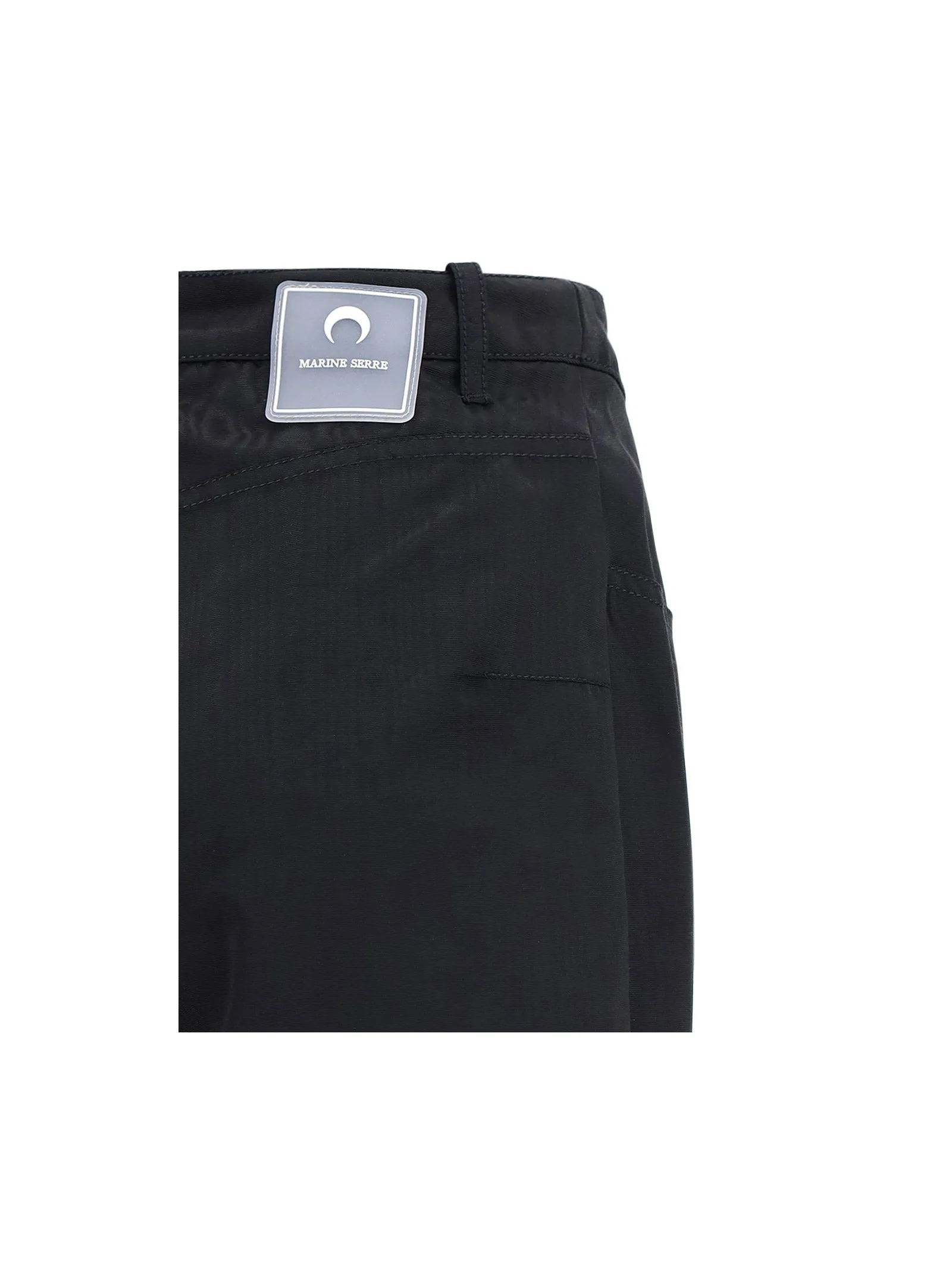 Marine Serre Logo Patch Straight Leg Trousers