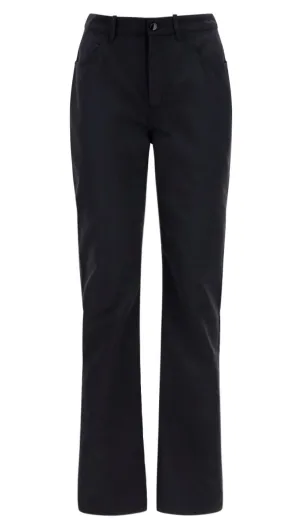Marine Serre Logo Patch Straight Leg Trousers