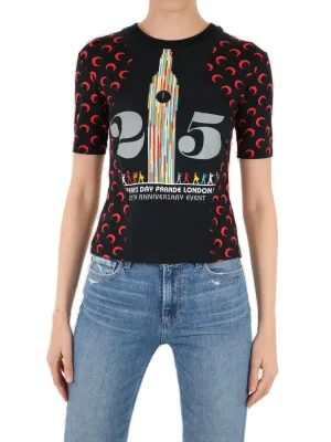 Marine Serre Moon Graphic Printed T-Shirt