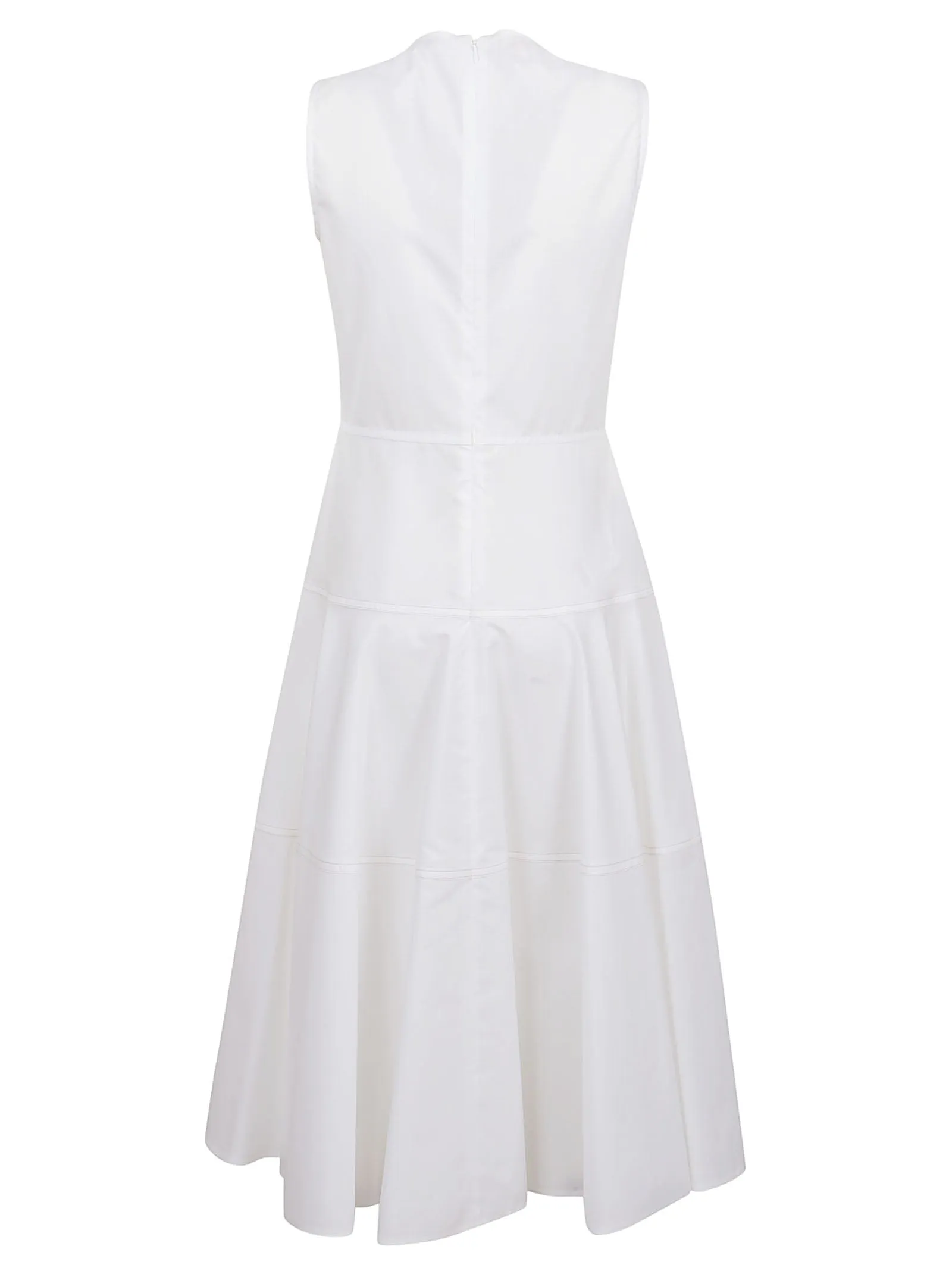 Marni Crewneck Sleeveless Midi Dress